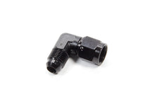 Load image into Gallery viewer, #6 Female Swivel to Male 90 Degree Fitting Black