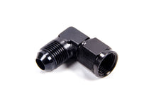 Load image into Gallery viewer, #8 Female Swivel to Male 90 Degree Fitting Black