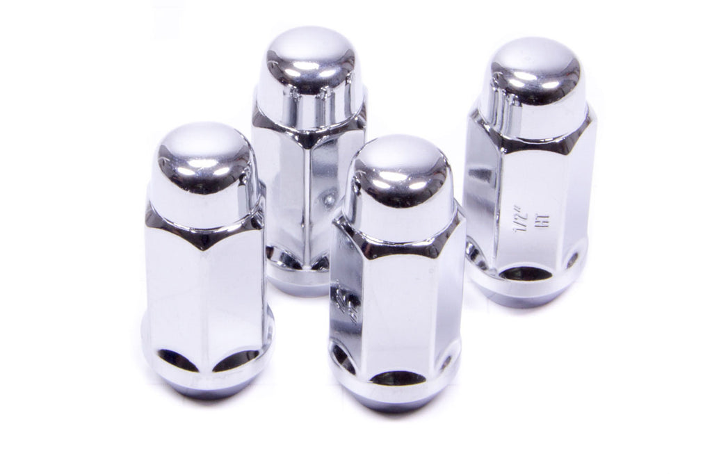 4 Lugnuts Extra Long Bul ge Acorn 14mm x 2.0