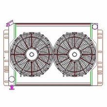 Load image into Gallery viewer, Radiator Combo Unit 60 - 88 Mopar A / B &amp; E Body