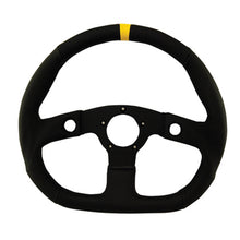 Load image into Gallery viewer, D-Shaped Diamond Grip Steering Wheel Black