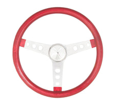 Load image into Gallery viewer, Steering Wheel Mtl Flake Red/Spoke Chrm 13.5