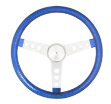 Load image into Gallery viewer, Steering Wheel Mtl Flake Blue/Spoke Chrm 13.5