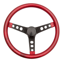 Load image into Gallery viewer, Steering Wheel Mtl Flake Red/Spoke Blk 13.5