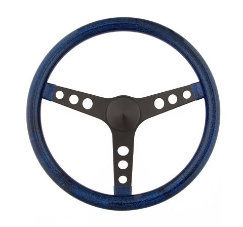 Steering Wheel Mtl Flake Blue/Spoke Blk 13.5