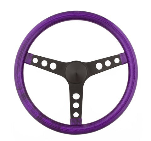 Steering Wheel Mtl Flake Purple/Spoke Blk 15