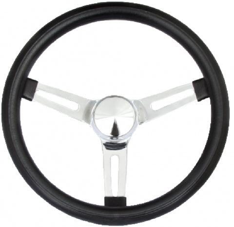 Classic Series Chrome Slotted Steering Wheel