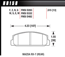 Load image into Gallery viewer, Street Brake Pads Rear Mazda RX-7 HPS