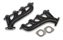 Load image into Gallery viewer, GM LS Cast Iron Exhaust Manifolds Black Finish