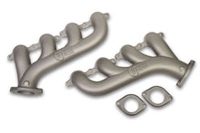 Load image into Gallery viewer, GM LS Cast Iron Exhaust Manifolds Ti- Finish