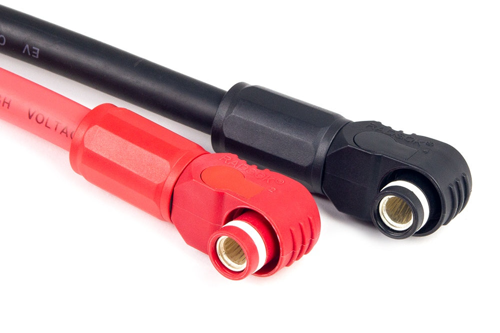 1 AWG Battery cable red/black pair- Pre terminated with Surlok connectors - 2M.