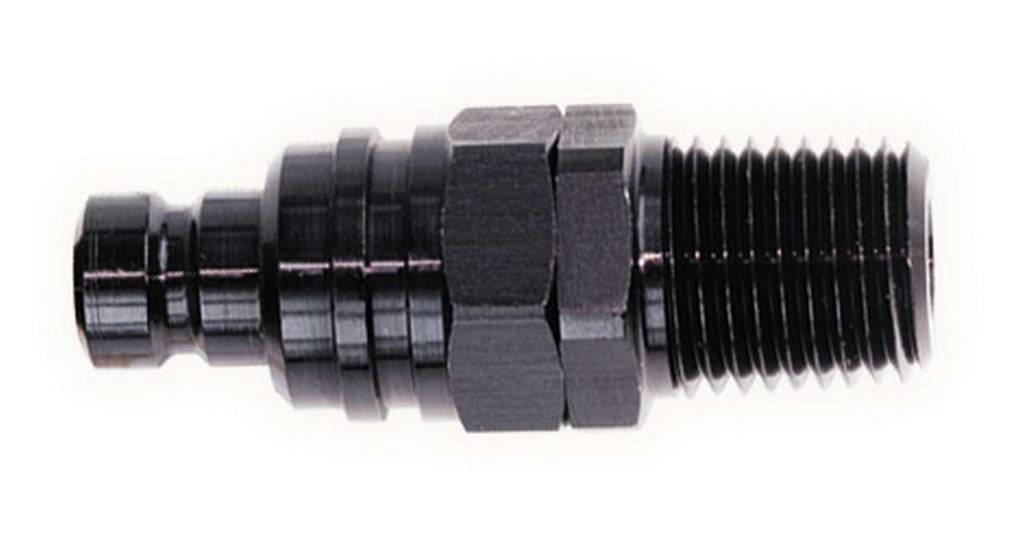 Q/R Male 3/8 NPT Plug Black