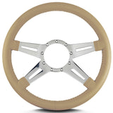 Steering Wheel Mark 9 El egante Pol. w/Tan Wrap