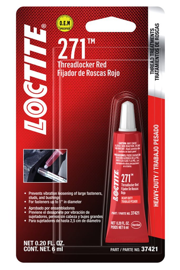 Threadlocker 271 HD Red 6ml/.20oz