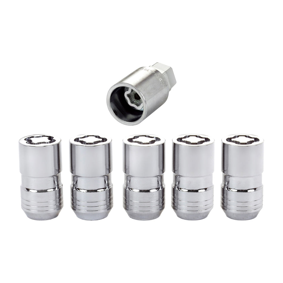 Wheel Locks 5Pcs. 18- Jeep JL 14mm x1.5 Chrome