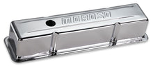 Load image into Gallery viewer, Chrome B/E Valve Covers SBC Tall w/Baffle