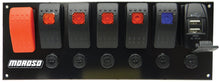 Load image into Gallery viewer, Rocker LED Switch Panel w/Breakers &amp; USB Ports