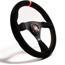 Load image into Gallery viewer, 11.75 in Wheel Black Suede 6-Bolt Aluminum