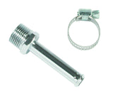 3/8inNPT Chrome Hose Fitting To 3/8in Hose