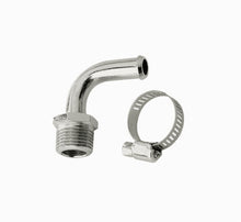 Load image into Gallery viewer, 3/8in NPT 90deg Chrome Hose Fitting To 3/8in Ho