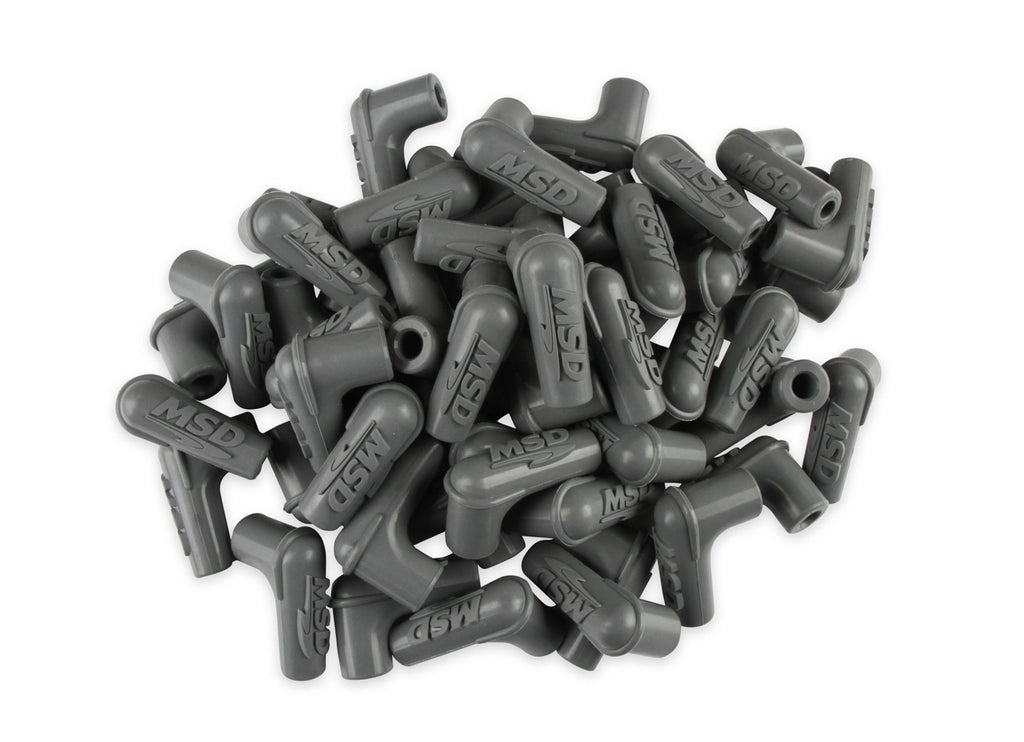 90-Deg Sprak Plug Boots 50pk - Gray