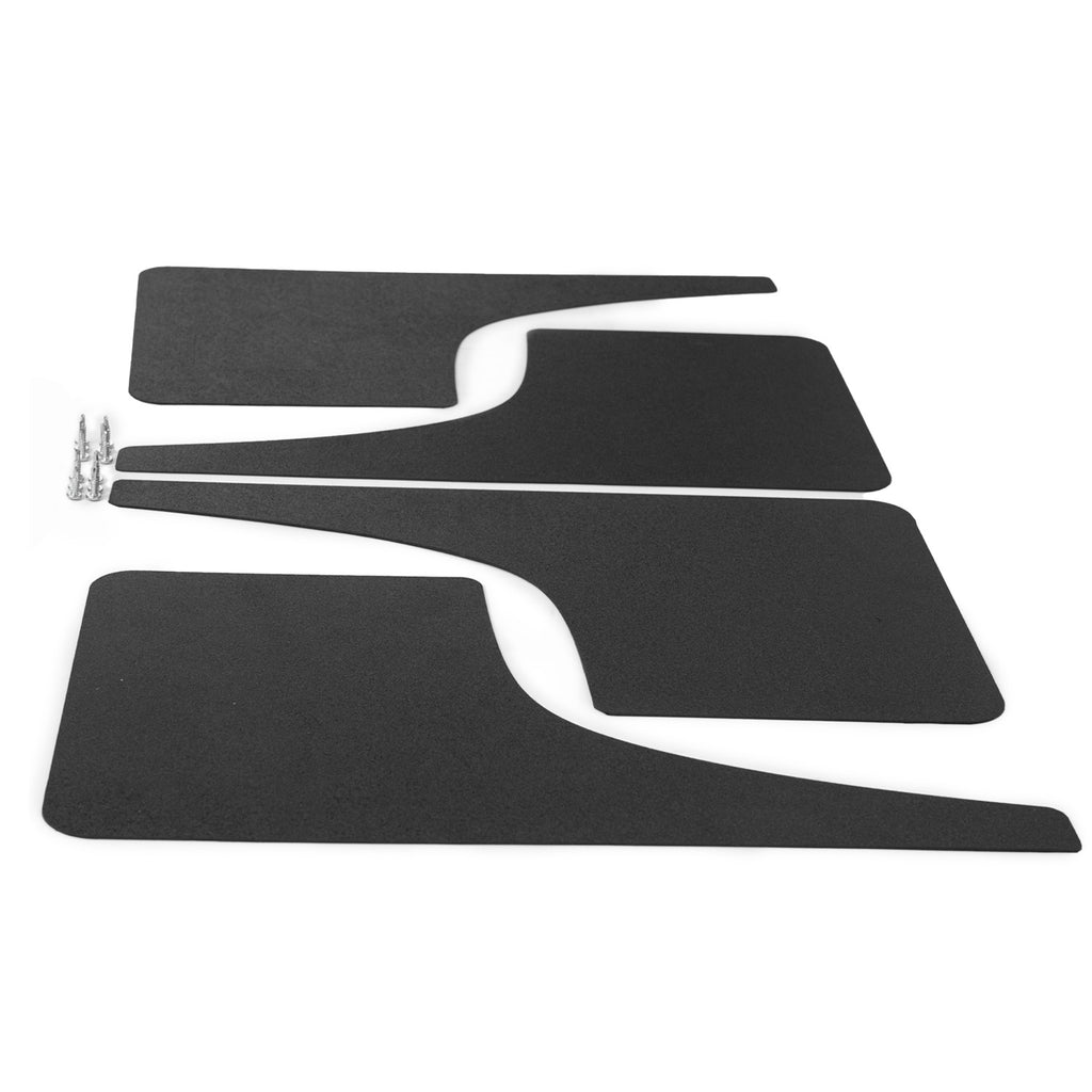 Vicrez Mud Flaps Front and Rear vz102684 | Rivian R1S 2022-2023 | Dry Carbon Fiber (Vinyl)