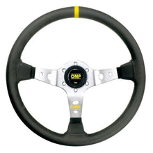 Load image into Gallery viewer, CORSICA STEERING WHEEL BLACK AND SILVER