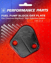 Load image into Gallery viewer, BBC Fuel Pump Block-Off Plate Black Crinkle