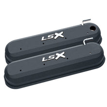 Load image into Gallery viewer, GM LS Valve Covers - Slant Edge Black