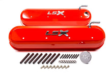 Load image into Gallery viewer, GM LS Valve Covers - Slant Edge - Orange