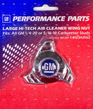 Load image into Gallery viewer, Air Cleaner Center Nut- Large Hi Tech GM Logo