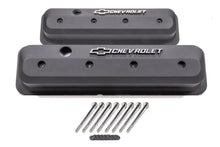 Load image into Gallery viewer, SBC Valve Cover Slant Edge Black Crinkle