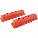 SBC Valve Cover Slant Edge Orange