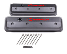 Load image into Gallery viewer, SBC Valve Cover Slant Edge Black Crinkle