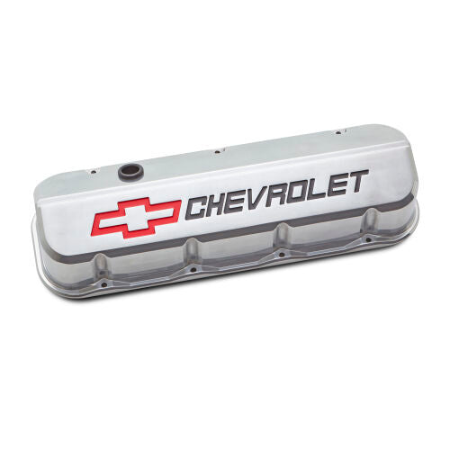 Slant Edge Valve Covers BBC Polished