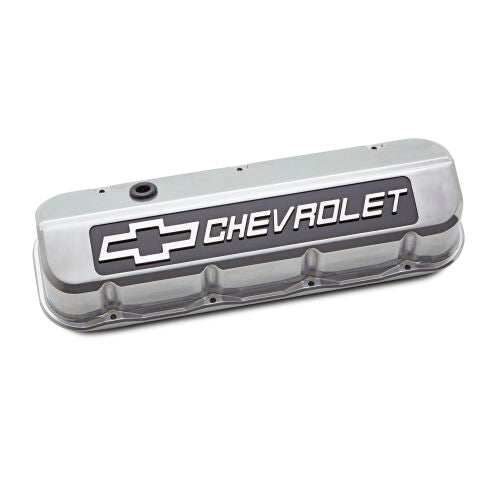 Slant Edge Valve Covers BBC Polished