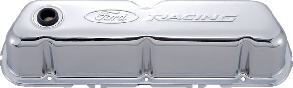 Ford Racing Steel Valve Covers Chrome