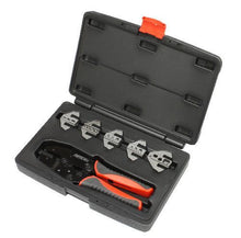 Load image into Gallery viewer, Ratchet Crimp Tool Kit 6-Piece Quick Change Kit