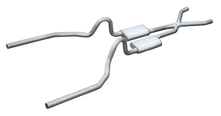 71-73 Mustang SBF 2.5in Headers Back Exhaust Kit