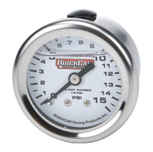 Load image into Gallery viewer, Pressure Gauge 0-15 PSI 1.5in Liquid Filled