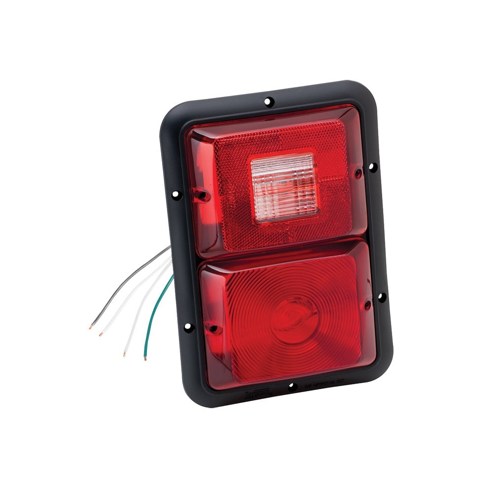 Taillight #84 Recessed D ouble Vertical Red Backu