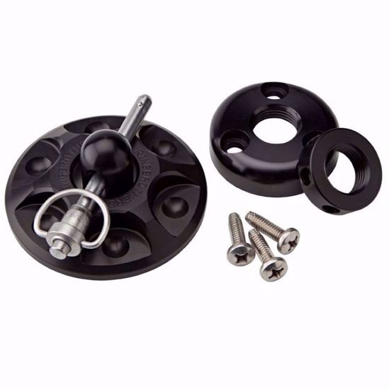 Universal Round Hood Pin Kit Black