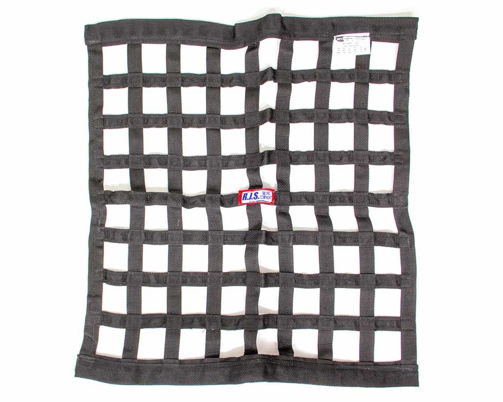 Ribbon Window Net 24x24 Black SFI