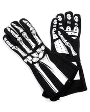 Load image into Gallery viewer, Single Layer White Skeleton Gloves Medium