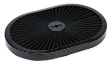 Load image into Gallery viewer, 12in Super Flow Oval Air Cleaner Black