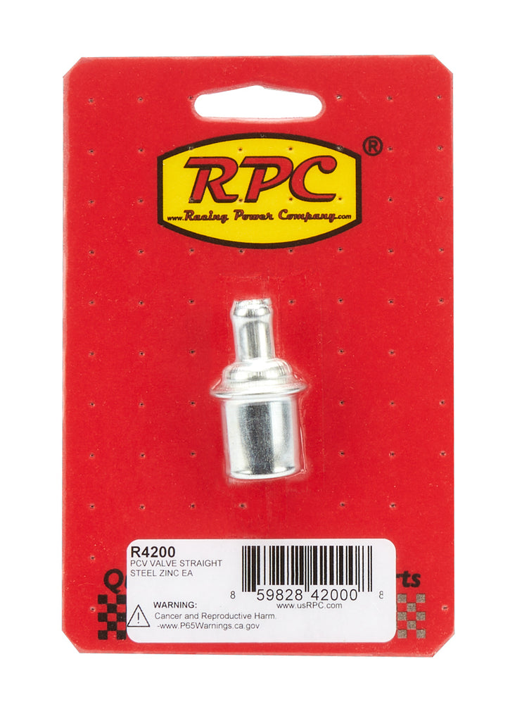 PCV Valve Straight Steel Zinc Each