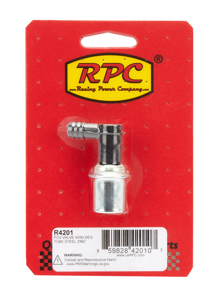 PCV Valve w/90 Degree Tube Steel Zinc