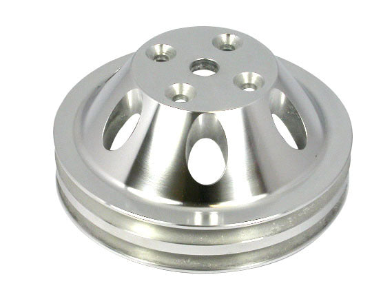 Pol Alum SBC Double Gro ove Pulley