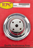 Chrome Steel Water Pump Pulley Long SBC 6.3 Dia