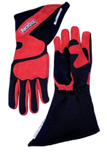 Load image into Gallery viewer, Gloves Outseam Black/Red Large SFI-5